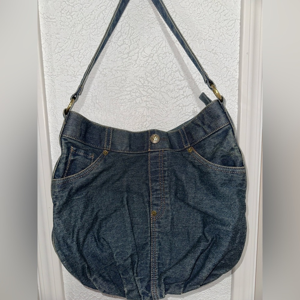 Patricia Nash- Hartley Denim Hobo Shoulder Bag